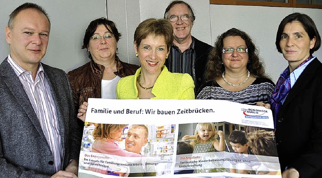 Martin Sander, Andrea Lutz, Marion Dam... und Laura Gerber-Wieland (von links)   | Foto: Daniel Gramespacher
