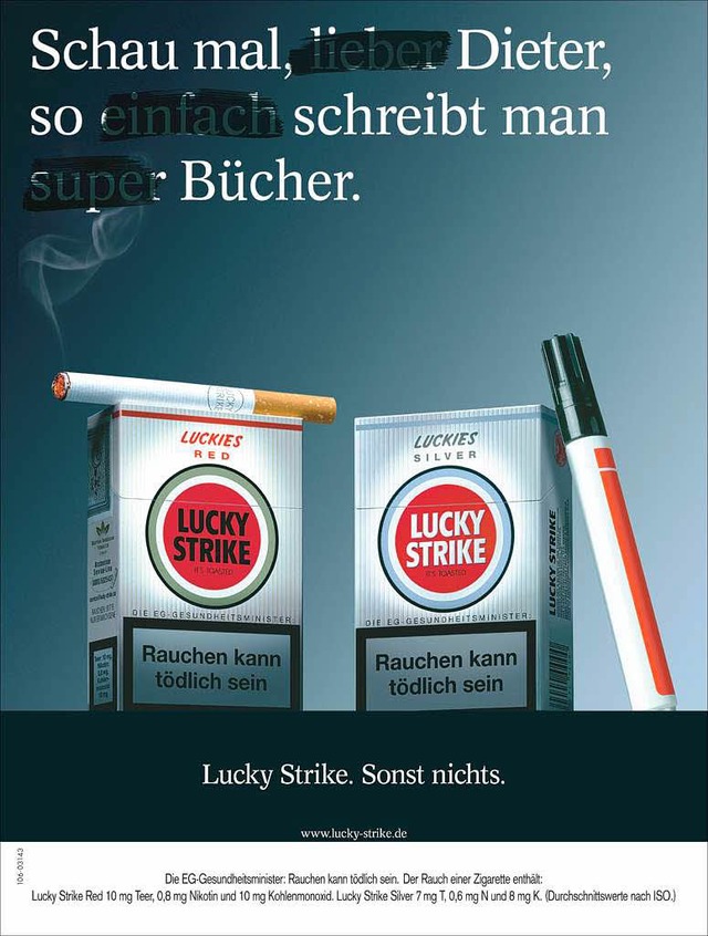 Kontroverses Plakat eins <ppp></ppp>  | Foto: Lucky Strike