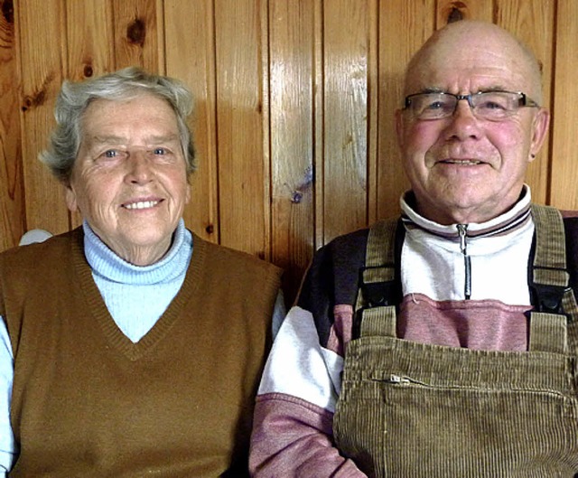 Ingeburg und Eugen Hasenfratz aus Seppenhofen   | Foto: Karla Scherer