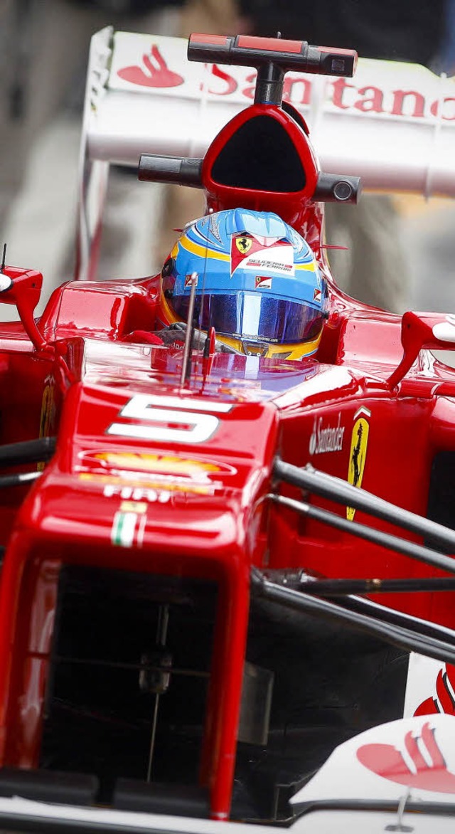 Ferrari will bei den Testfahrten auf d...ahlreiche neue Bauteile ausprobieren.   | Foto: dpa