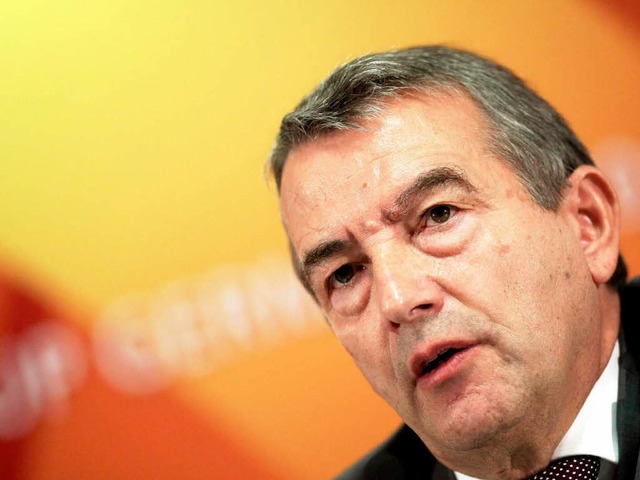 &#8222;Die Geschichte zeigt, wie sinn-...&#8220;, sagt DFB-Prsident Niersbach.  | Foto: dpa