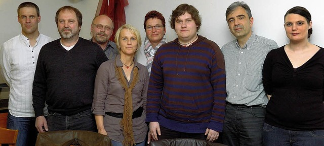 Das neugewhlte Vorstandsteam um den V...nden Martin Reck (Zweiter von links).   | Foto: Jrgen Schweizer