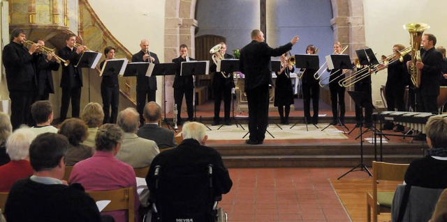 &#8222;Angenehmen Ohrenschmaus&#8220; bot das Sdbadische Blechblserensemble.    | Foto: wolfgang knstle