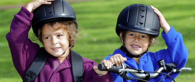 Sitzt und schtzt: Wer einen Fahrradhe...trgt, hat einfach mehr in der Birne.   | Foto: dapd