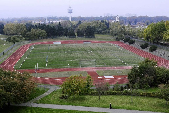 Das Stadion im Seepark soll kein Flutl...ne BI, die im neuen Forum mitarbeitet.  | Foto: Ingo Schneider