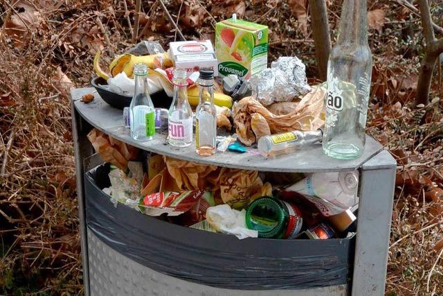 Feiertage sind Mülltage: Wenn Abfalleimer überquellen