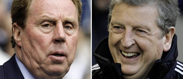 Favorit Harry Redknapp (links) ging leer aus, Roy Hodgson dagegen nicht.  | Foto: AFP