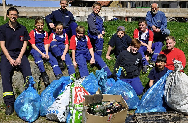 Richtig viel Mll haben die fleiigen ...Loipen rund um Herrischried gesammelt.  | Foto: Kirsten Lux