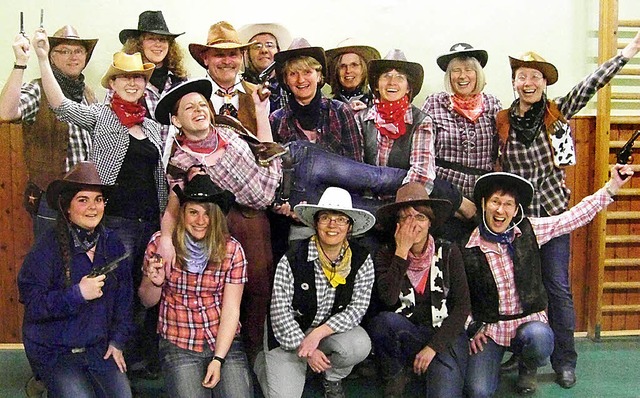 Auf Wildwest getrimmt sind die Murger Harmoniker.   | Foto: Brigitte Chymo