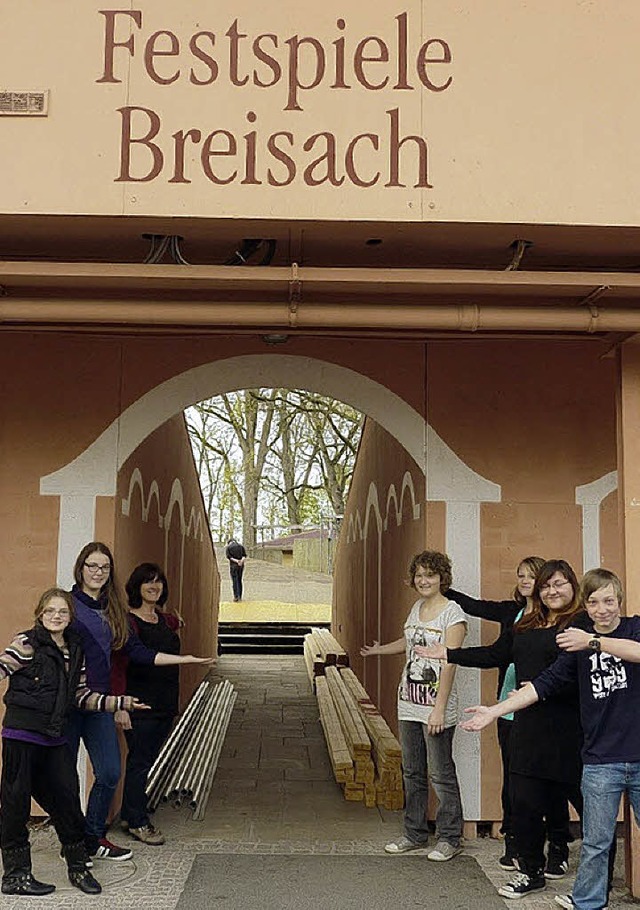 Die  Breisacher Festspieler hoffen, da...Besucher auf den Schlossberg kommen.    | Foto: privat