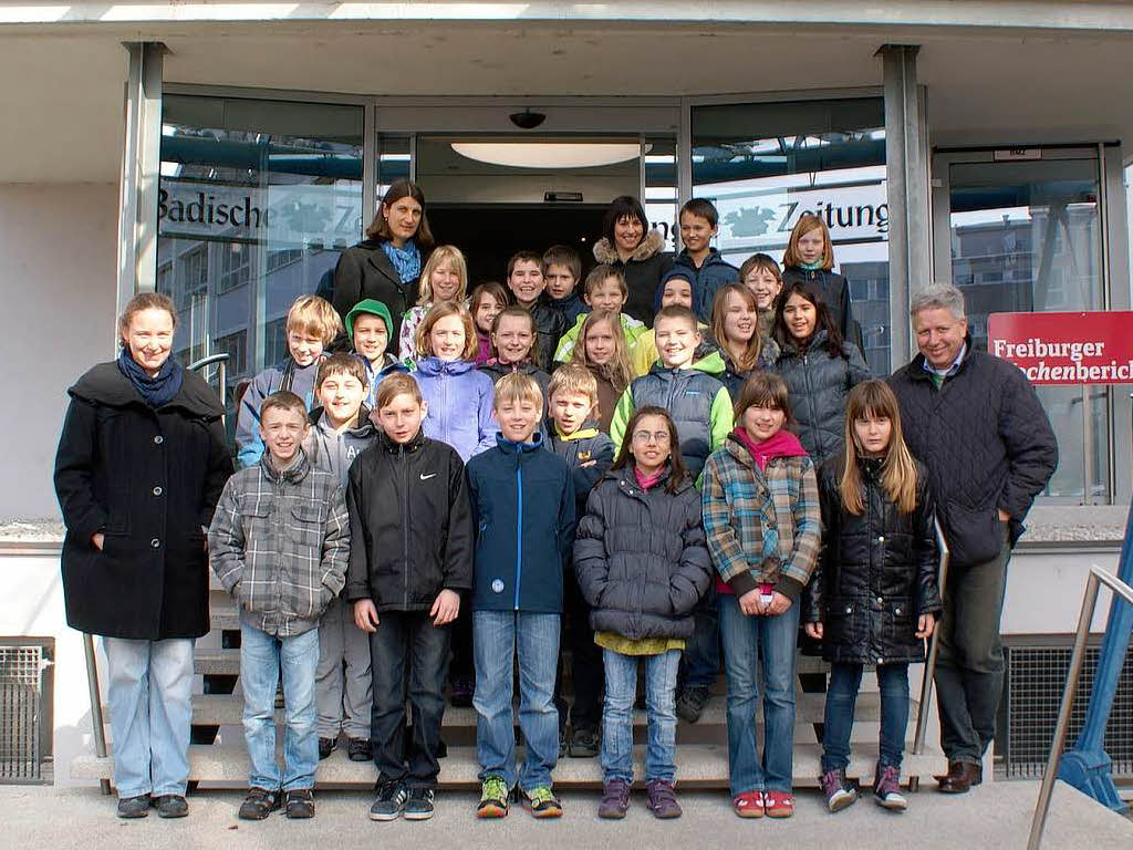 Die Klasse 4a der Rheinschule in Neunburg  mit ihrer Lehrerin Frau Sandra Bartl