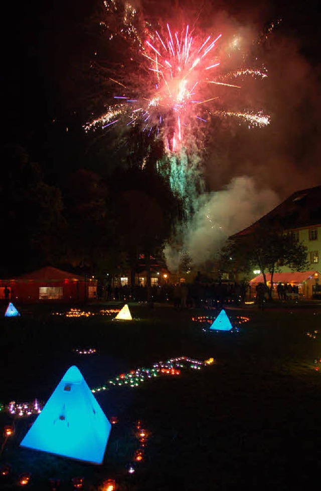 Licht und Feuerspiele wird es am Samst...d im Kurgarten in St. Blasien geben.    | Foto: Kathrin Blum