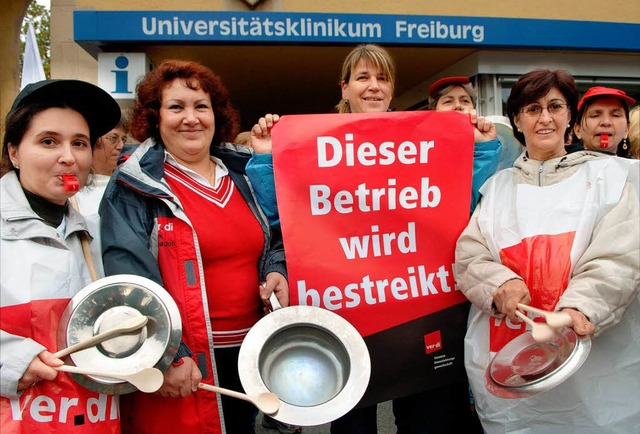 Auch in Freiburg wird es wohl einen unbefristeten Streik an der Uniklinik geben.  | Foto: dpa