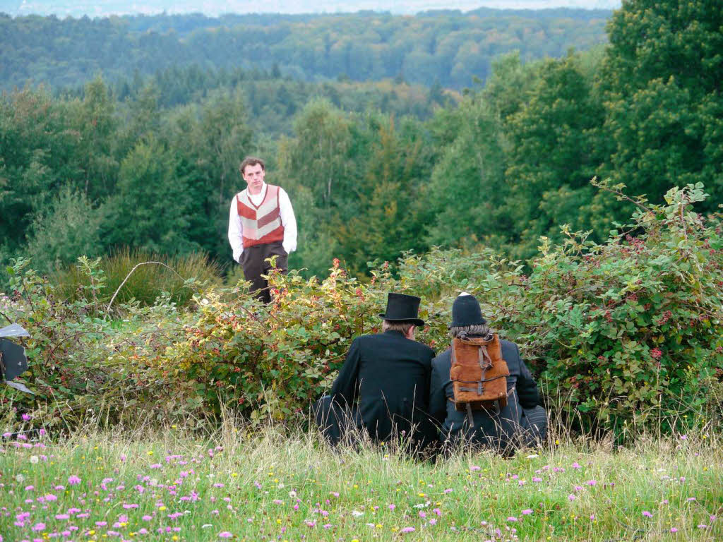 Kreidlinger & Buerle bei den Dreharbeiten von der 