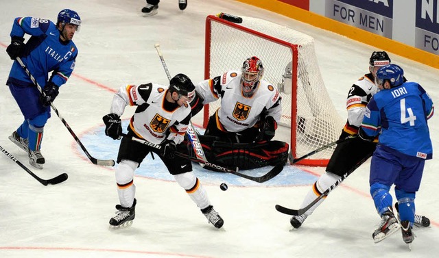 Deutschland siegt gegen Italien bei der Eishockey-WM.  | Foto: dapd