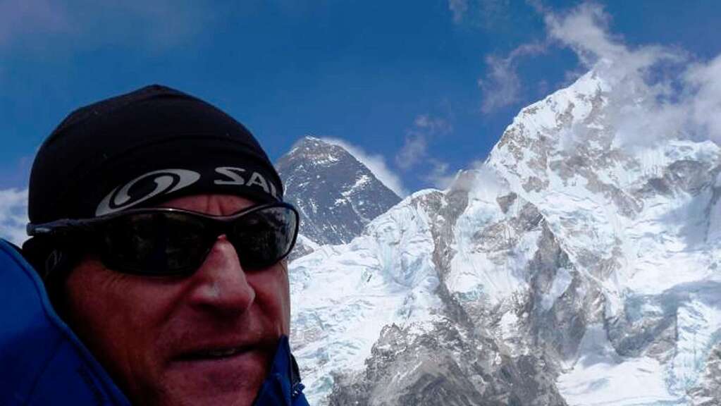 Richard Stihler am Gipfel des  Kala Pattar