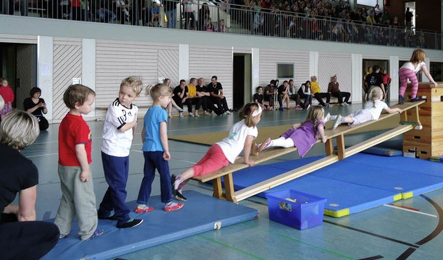 An der Gertebahn wurde den Kindern  Mut abverlangt.    | Foto: Brombacher