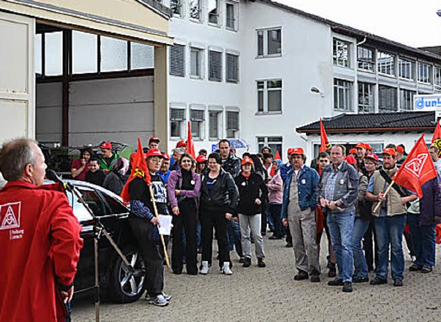 Warnstreik bei Dunkermotoren GmbH.  | Foto: s. Wolfrum