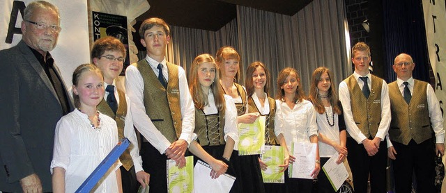 Auch die Jugend des Musikvereins Bad B...and beim Jahreskonzert im Blickpunkt.   | Foto: Jutta Schtz