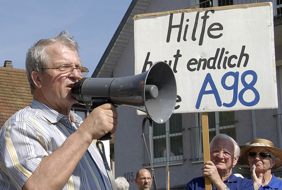 Josef Amrein geht der BI A98 Bürger in Not engagiert voran.   | Foto: Peter Gerigk