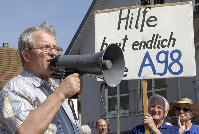 Josef Amrein geht der BI A98 Brger in Not engagiert voran.   | Foto: Peter Gerigk