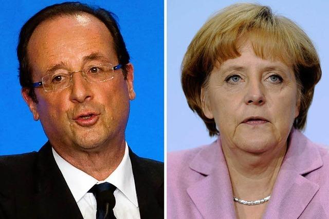 Trotz Euro-Differenzen: Merkel will Neuanfang mit Hollande