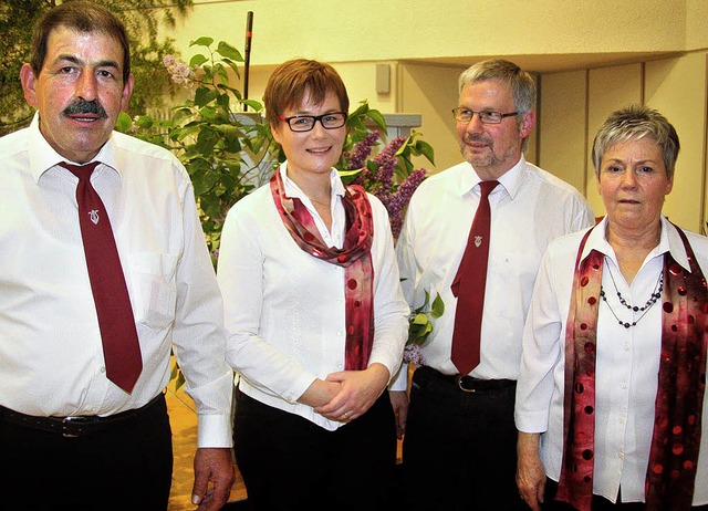 Geehrt beim  Gesangverein Schlchtenha...teyr, Marko Krause und Margit Osswald.  | Foto: Fabry