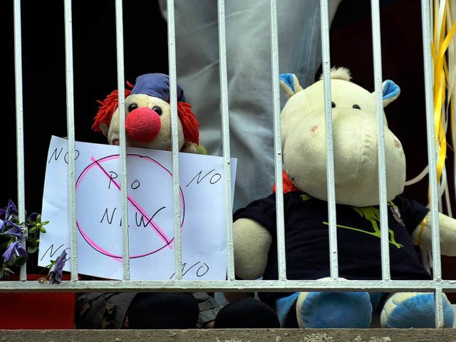 Protest gegen &#8222;Pro NRW&#8220; auf einem Balkon in Kln    | Foto: dapd