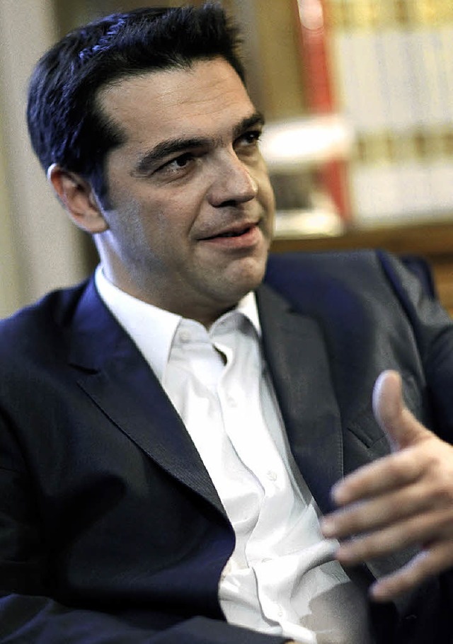 Alexis Tsipras, Chef des Bndnisses der radikalen Linken  | Foto: dpa