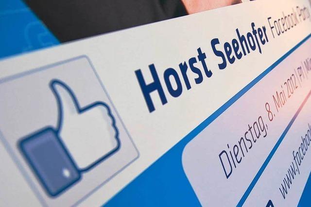 Seehofer zieht nach Facebook-Party positive Bilanz