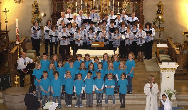 Groen Anklang fand das musikalische M... Kinderchor in der Wyhler Pfarrkirche.  | Foto: Jrgen Schweizer