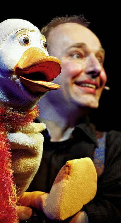 Gute Laune verbreiten Clown Jokus und Gans Gusti.   | Foto: Veranstalter