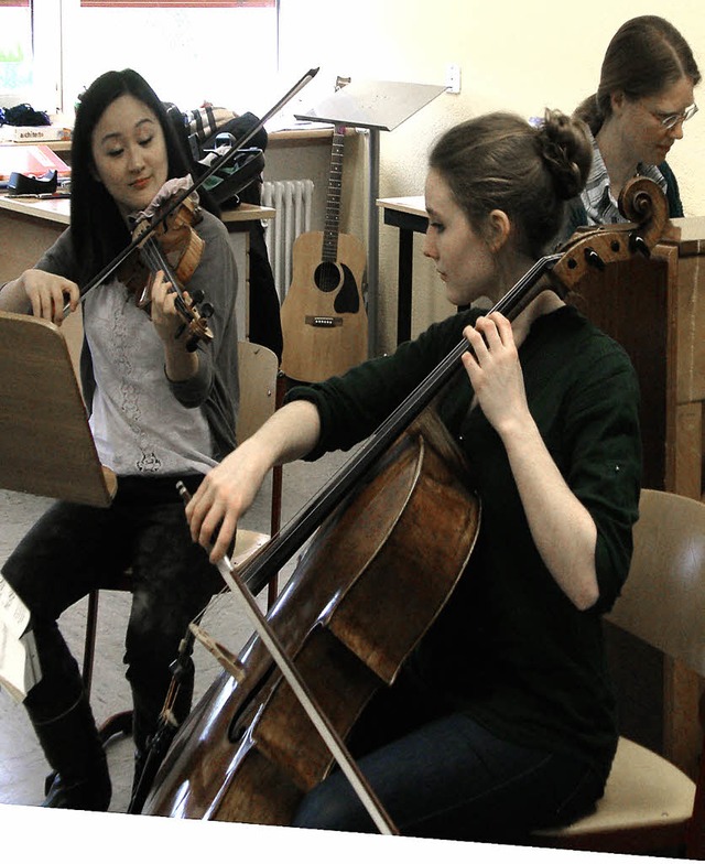 Byol Kang, Nuala McKenna und Sabine Pander   | Foto: Lichtenbergschule