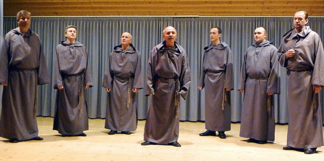 Groartigen Gesang bot das Gesangsensemble Gregorianika in Friedenweiler.   | Foto: Karla Scherer