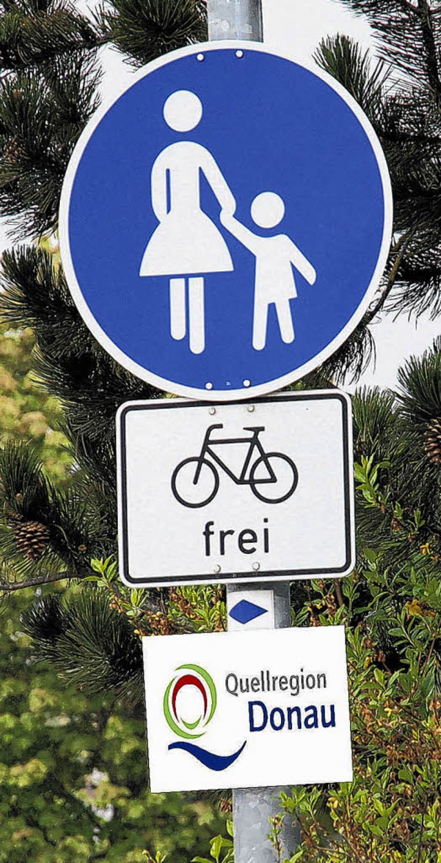 Die Radwegeschilder der Quellregion   | Foto: sK