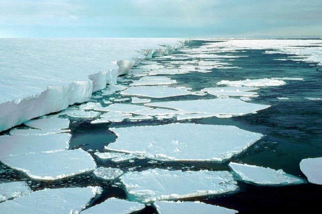 Eis-Barriere der Antarktis schmilzt dahin