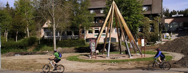 Vor dem Brauereigasthof Rothaus   wird...st im gemeindeeigenen Bauhof gelagert.  | Foto: Dieckmann