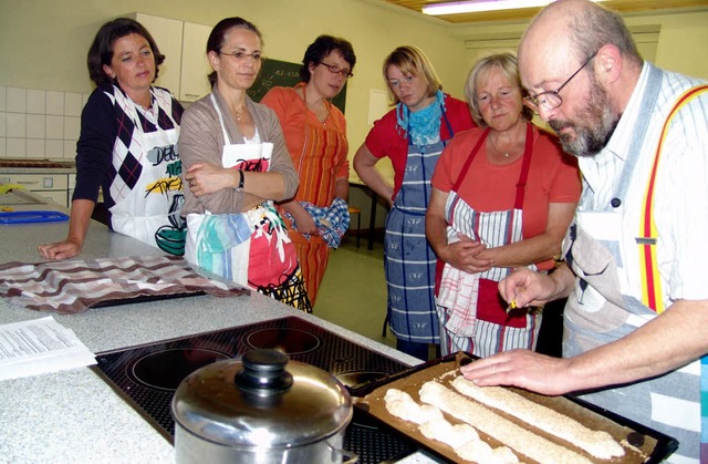 Vhs -Kurs Baguette backen  | Foto: Heinrich Fehrenbach