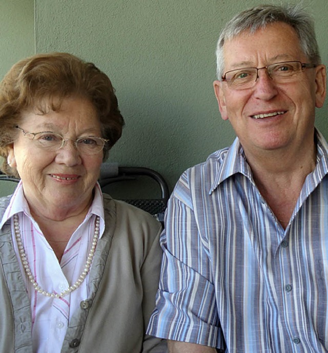 Barbara und Norbert Hauf sind 50 Jahre verheiratet.   | Foto: H. Bader