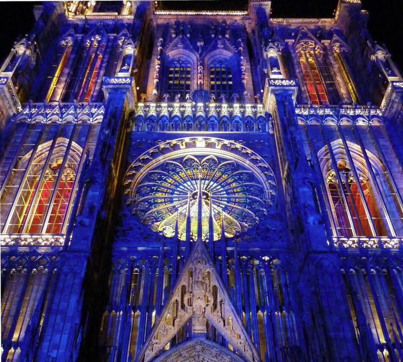 Illumination der Straßburger Münsterfassade   | Foto: Archivfoto: seller