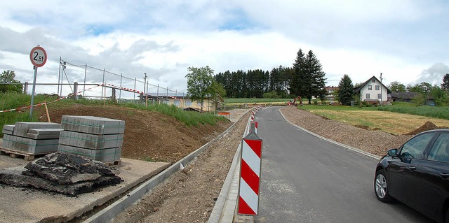 Die Straenbauarbeiten Am Bus in Freia...ltungen in diesem Bereich fertig ist.   | Foto: Pia Grttinger