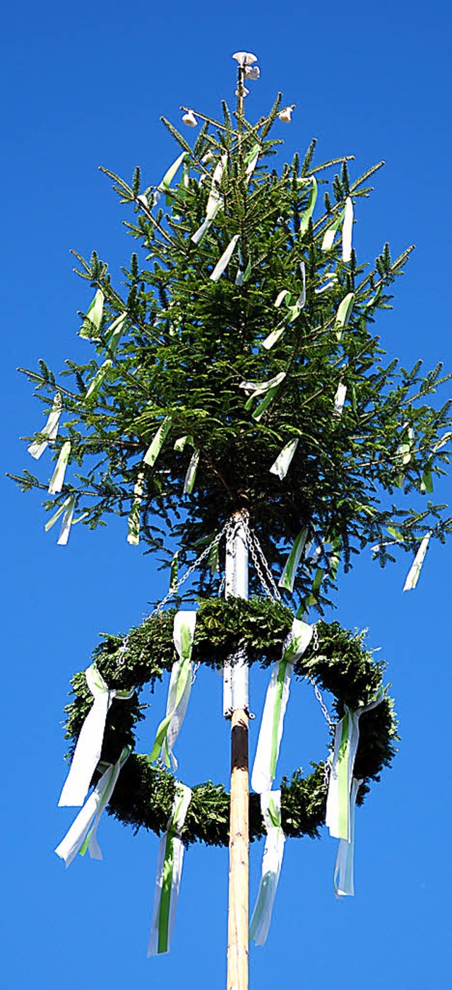 Die meisten Leser finden den Maibaum  ...latz geht nach Gersbach (von links).    | Foto: Steinfelder/Sutter/privat