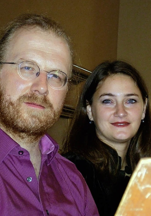 Organist Roman Laub und Sngerin Heike Heilmann.  | Foto: Rasenberger