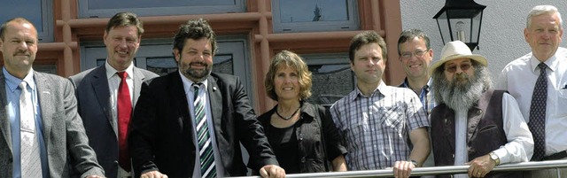 Gruppenbild mit Abgeordnetem: Jrg Oeh...ieter Folles, Bernd Struck (von links)  | Foto: Stefan Sahli