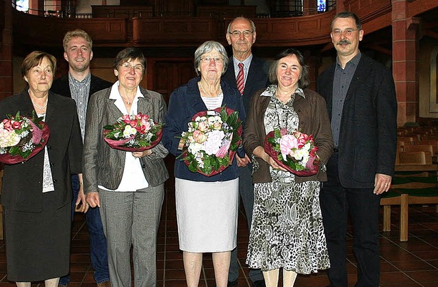 Fr langjhrige Treue zum evangelische...n Siegmar Bury und Pfarrer Peter Boos.  | Foto: elisabeth Jakob-Klblin