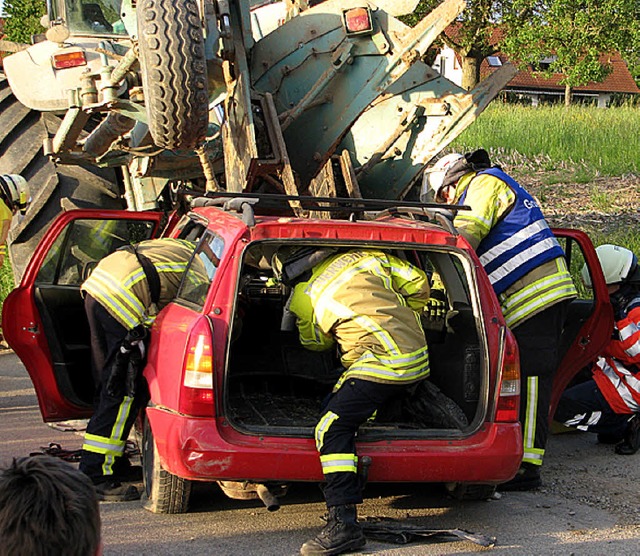 Die Feuerwehr Bad Krozingen im Einsatz  | Foto: Privat