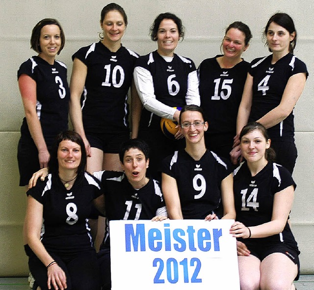 Zufrieden mit der Saison: die Volleyballdamen des SVW   | Foto: Verein