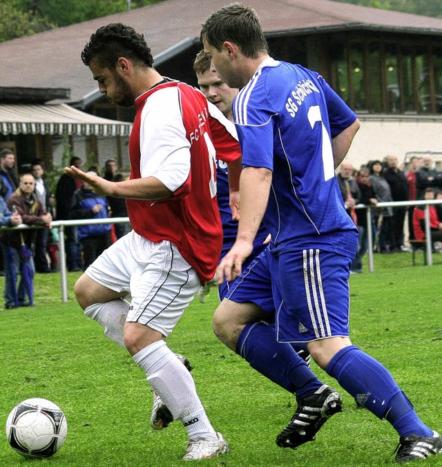 Nicht immer markierten die Spieler der... in hlingen berlegen mit 4:0-Toren.   | Foto: welte