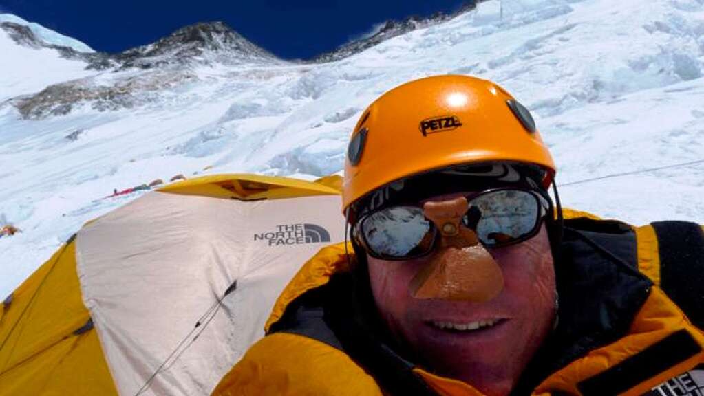 Richard Stihler im Lager 3 auf 7000  Meter Hhe