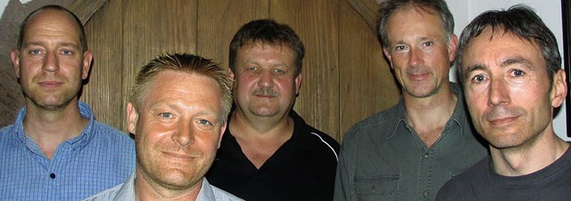 Prsident  Gerhard Wildschtz mit  Tor...nd  Alexander Breidenbach (von links)   | Foto: Ines Bode
